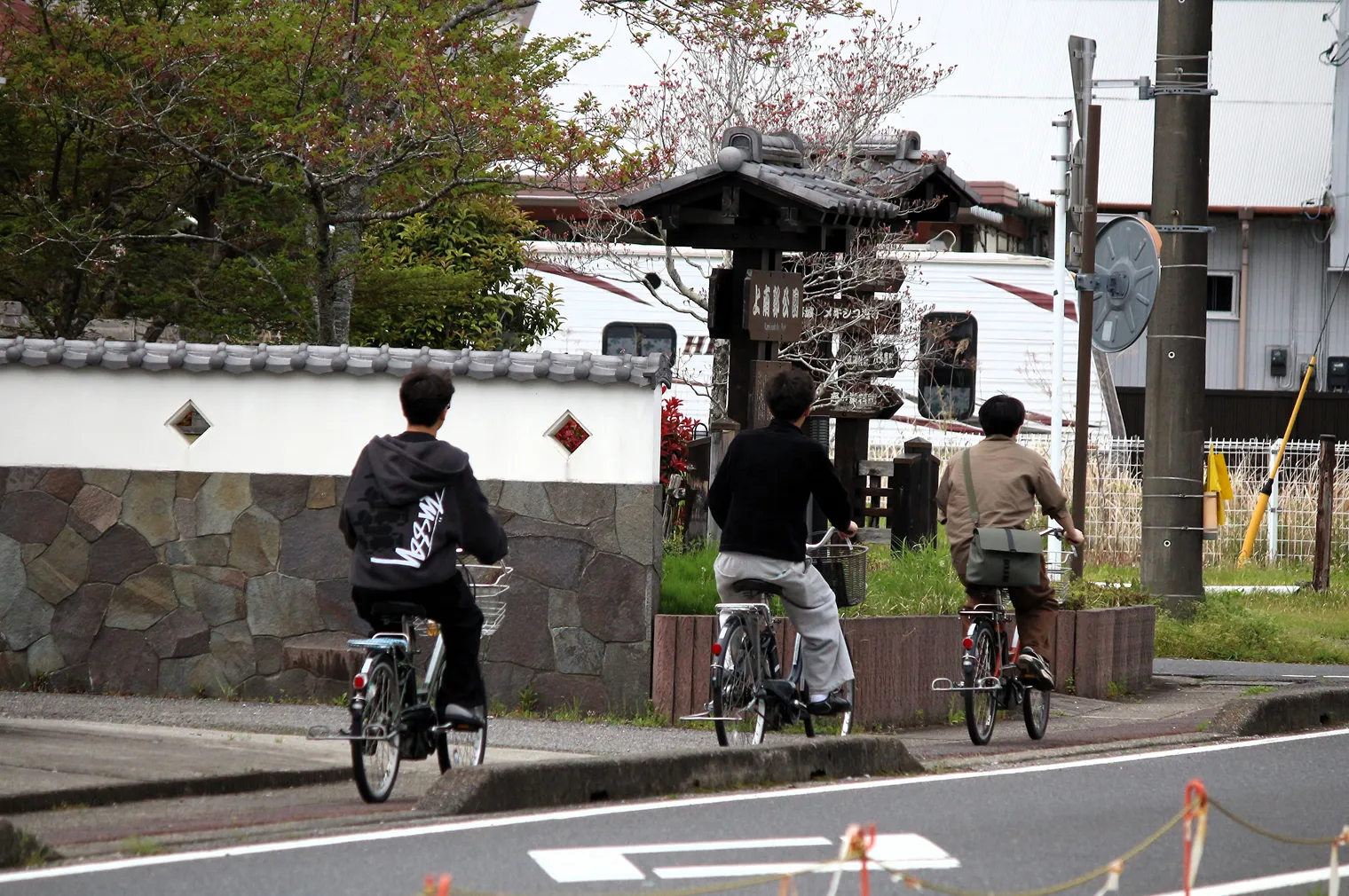 自転車で走る風景