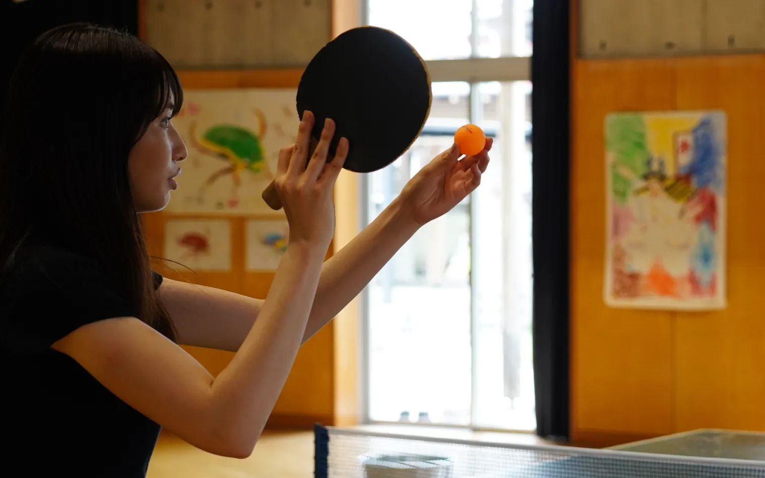 MUJI BASE 卓球大会の様子