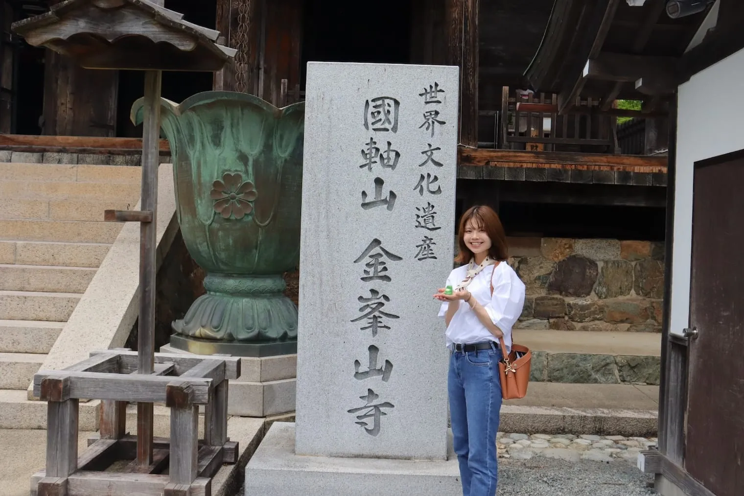金峯山寺での写真