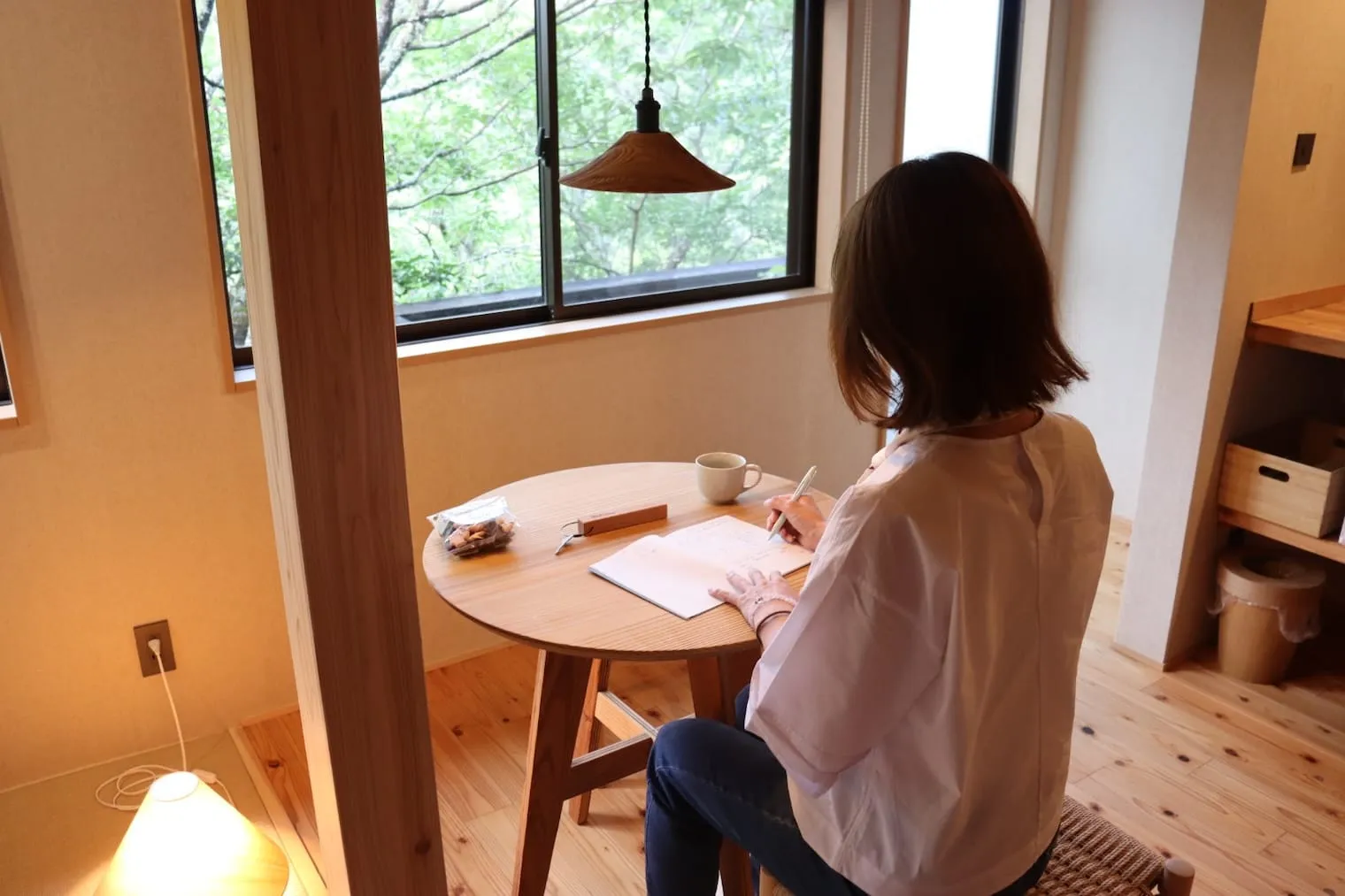 MUJI room SAKAMOTOYA客室での様子1