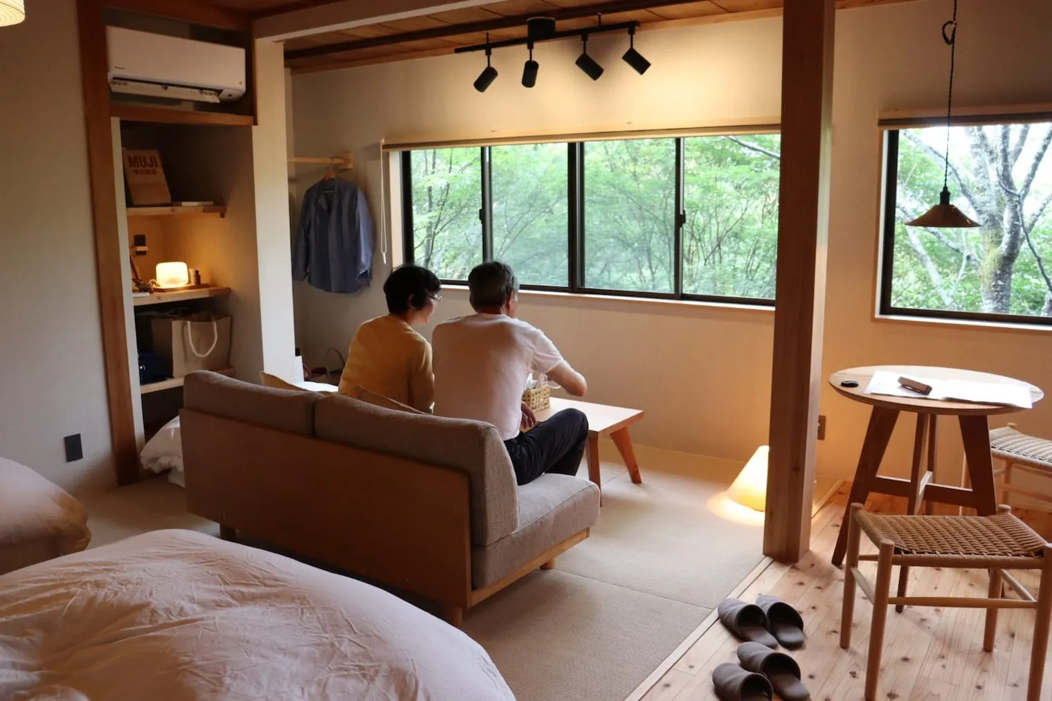 MUJI room SAKAMOTOYA客室での様子2